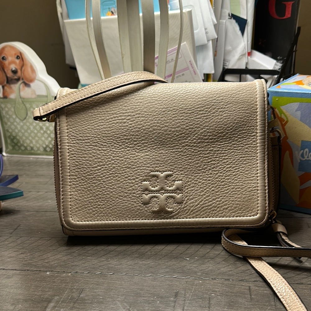 Tory Burch Cream Crossbody Bag